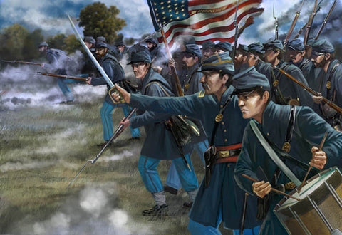 US troops in attack - 1:72 - Strelets - 150