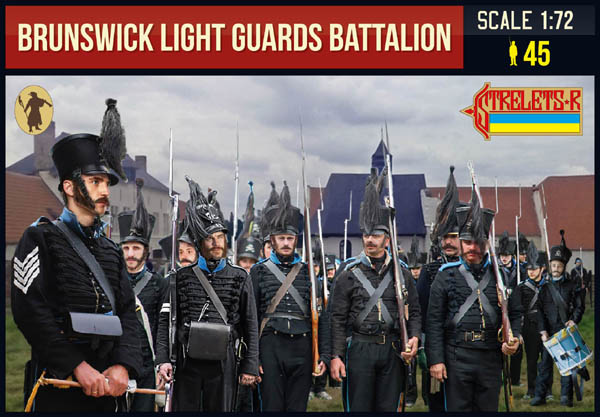 Brunswick Light Guards Battalion Napoleonic - 1:72 - Strelets - 154