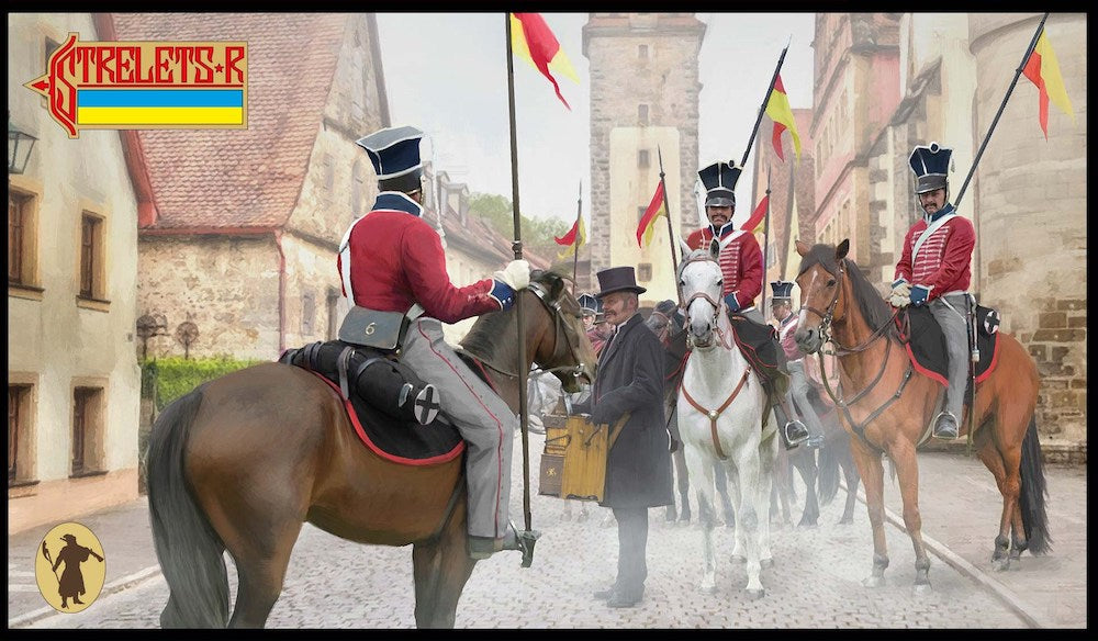Prussian the 7th Uhlans Napoleonic - 1:72 - Strelets - 161