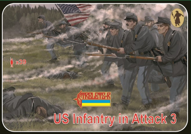 Strelets - 179 - US Infantry in Attack 3 - 1:72