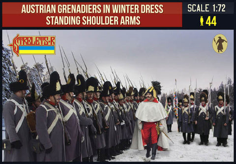 Austrian Grenadiers in Winter Dress Standing Shoulder - 1:72 - Strelets - 206