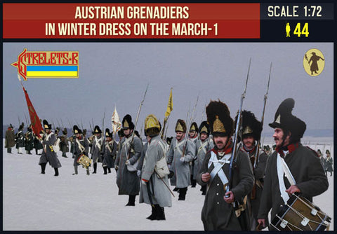 Austrian Grenadiers in Winter Dress on the March 1 Nap - 1:72 - Strelets - 209