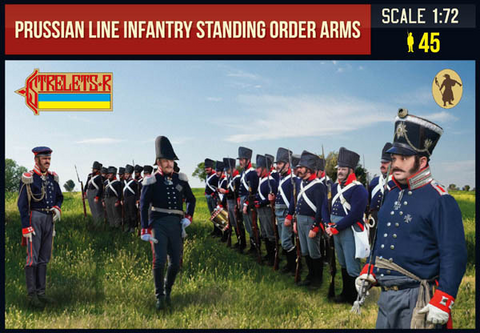 Prussian Line Infantry in Summer Dress stading Order Arms 1:72 - Strelets - 211