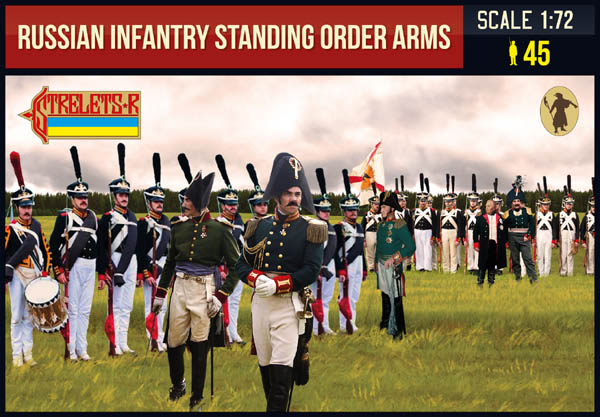 Russian Infantry Standing Order Arms Napoleonic - 1:72 - Strelets - 217