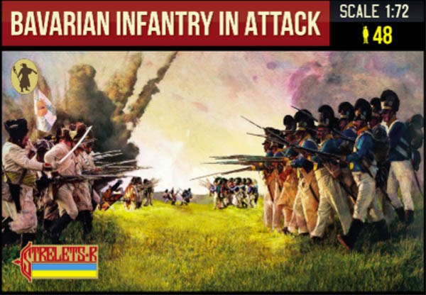 Bavarian Infantry in Attack Napoleonic - 1:72 - Strelets - 227