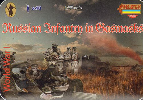 Russian infantry in Gasmasks - 1:72 - Strelets - M058