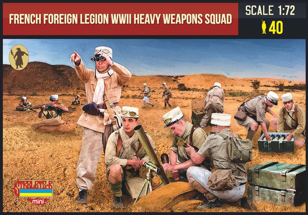 Strelets - M152 - French Foreign Legion WWII Heavy Weapons Squad (WWII) - 1:72 - @