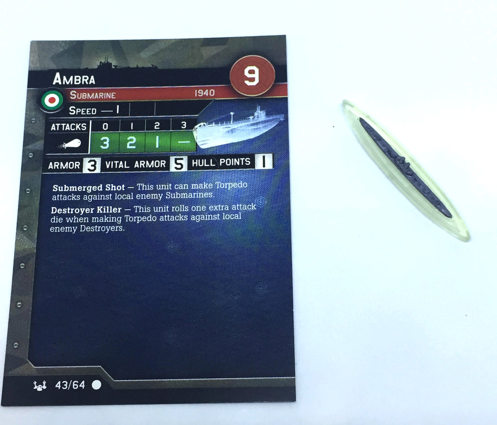 Axis & Allies - Submarine Ambra 43/64