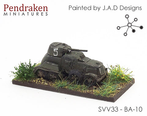 Pendraken SVV33 - BA-10 armoured car - 10mm