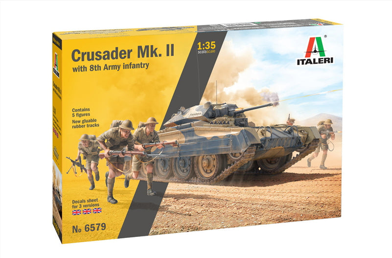 Italeri - 6579 - CRUSADER MK11 + 8TH ARMY - 1:35