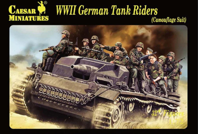 German tank riders (camouflage suit) WWII - 1:72 - Caesar Miniatures - H099