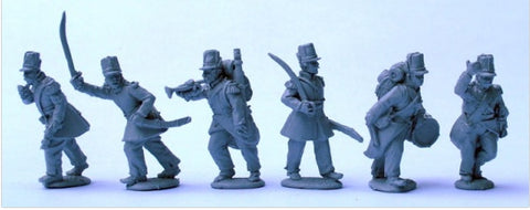 Perry - ISA61 - French Foreign Legion command marching/advancing - 28mm