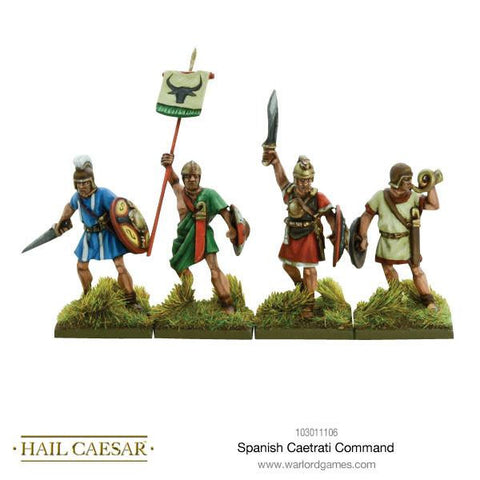 Spanish Caetrati Command - 28mm - Hail Caesar - 103011106
