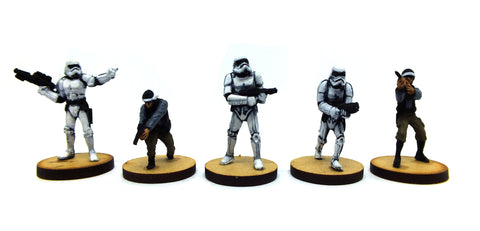 Star Wars set (painted) - 32mm