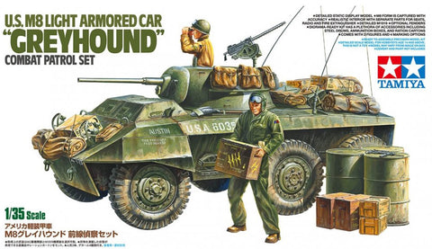 US M8 Greyhound Light Armoured Car Combat Patrol Set - 1:35 - Tamiya - 25196