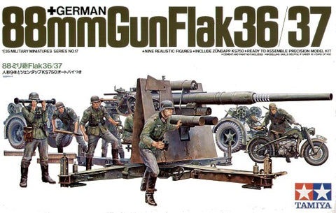 German 88mmGunFlak36/37 - 1:35 - Tamiya - 35017
