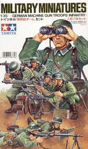 German machine gun troops infantry - 1:35 - Tamiya - 35038