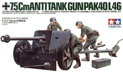 7.5cm Pak-40 (L46) with crew figures - 1:35 - Tamiya - 35047