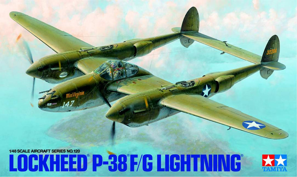 Tamiya - Lockheed P-38F/G Lightning - 1:48 - 61120