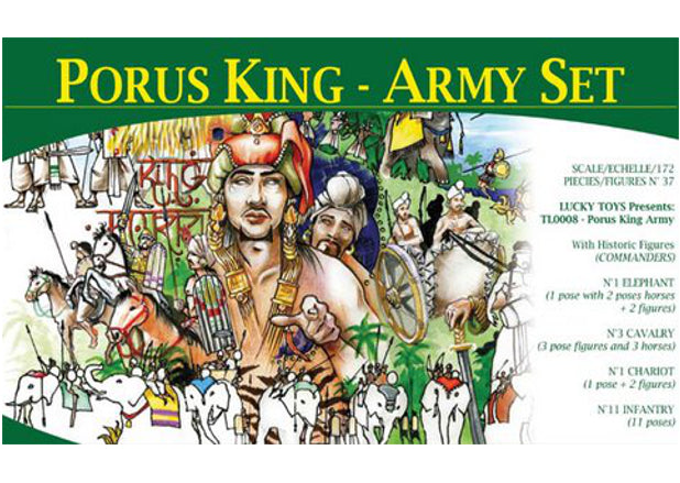 Porus King - Army set - 1:72 - Lucky Toys - 7208 - @