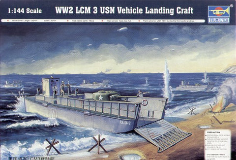 Trumpeter - 00101 - LCM-3 Landing Craft USN - 1:144