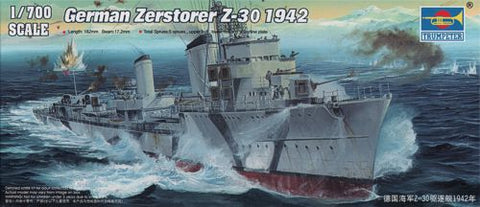 Zerstorer Z-30 1942 - 1:700 - Trumpeter - 05788
