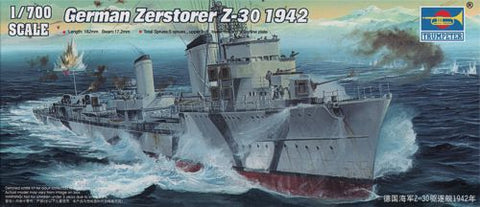 Zerstorer Z-30 1942 - 1:700 - Trumpeter - 05788 - @