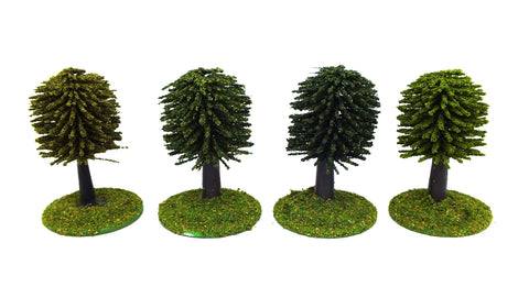 Trees - Mixed colours (25mm) with bases and flocage (Type 1)
