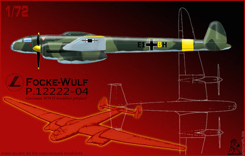 Unicraft 72125 - Focke-Wulf FW P.12222-04 German WWII bomber project - 1:72