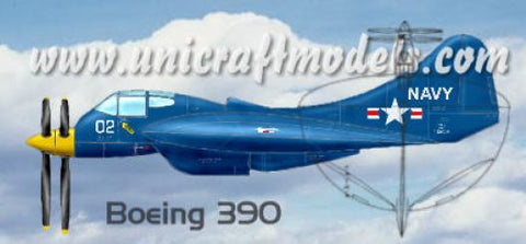 Unicraft 72135 - Boeing 390 / F9B-2 U.S. NAVY "Flying Flapjack" fighter project - 1:72