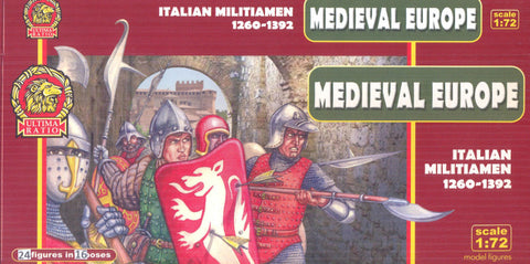 Italian Militiamen 1260-1392 Medieval Europe - 1:72 - Ultima Ratio - 7211 - @