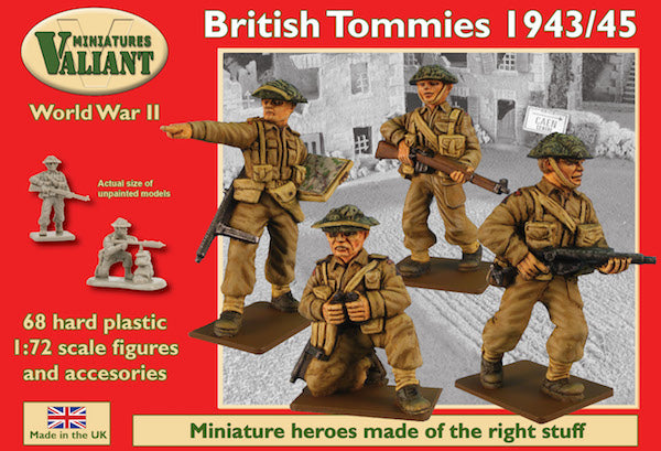 Valiant Miniatures - 0001 - British (WWII) Infantry 1944-45 'Tommies - 1:72