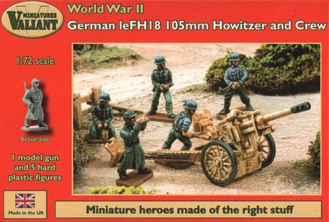 Valiant Miniatures - 0007 - German 105 Howitzer & crew - 1:72