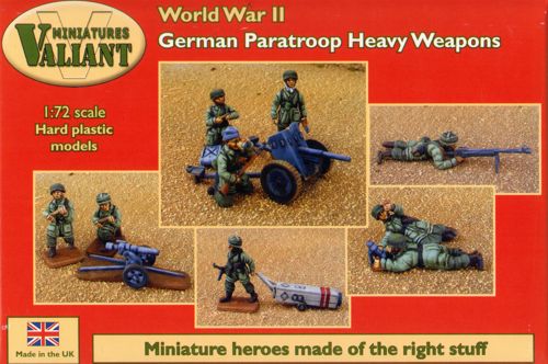 WWII German Paratroopers and heavy weapons - Valiant Miniatures - VM010 - 1:72