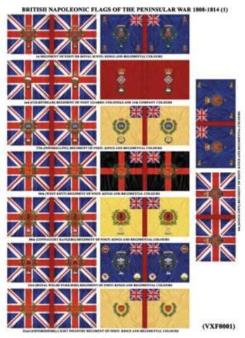 Victrix - VXF0001- British set of Regimental Colours - Flags shetts - @