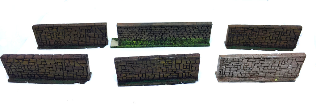 Scenery Wargame - 20-28mm - ES76 - Wall section - UNPAINTED USED