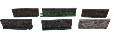 Wall section - 20-28mm - Scenery Wargame - ES76 - UNPAINTED USED - @