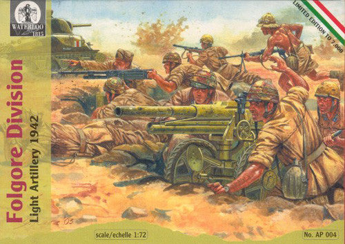 Folgore Division light artillery 1942 - Waterloo 1815 - AP004 -  1:72