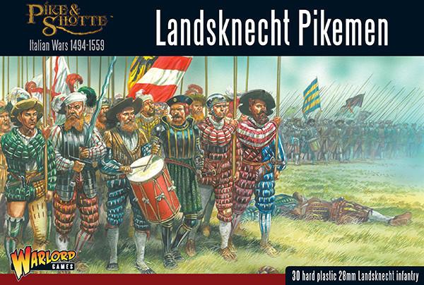 Landsknecht Pikemen - 28mm - Pike & Shotte - 202016001