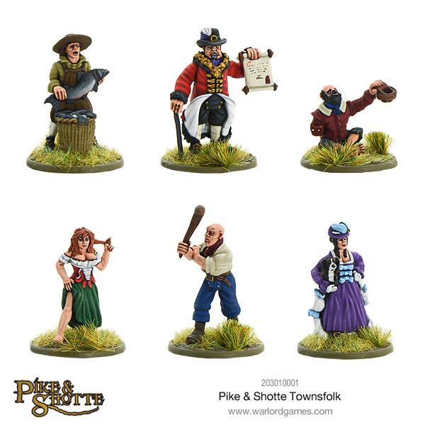 Townsfolk - 28mm - Pike & Shotte - 203010001