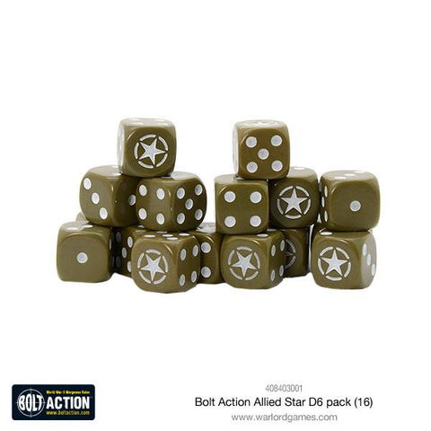 Allied Star D6 pack (12) - Bolt Action - 408403001