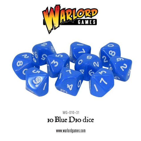 Warlord games - Bolt action - WG-D10-31 - 10 Blue D10