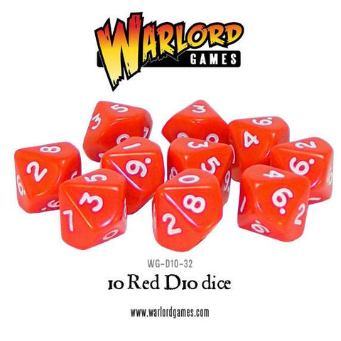 Warlord games - Bolt action - 10 Red D10 - WG-D10-32