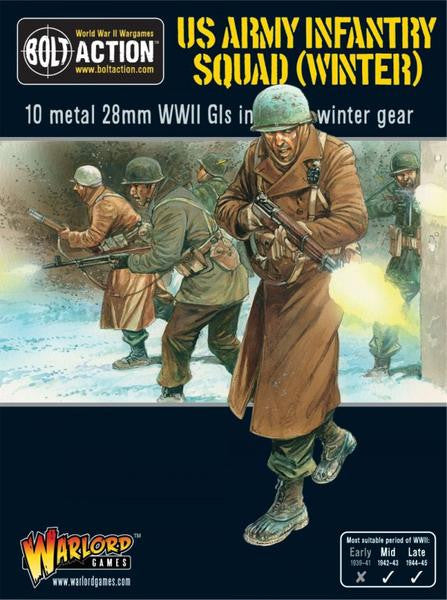 US Army Infantry Squad (Winter) - 28mm - Bolt Action - 402213003