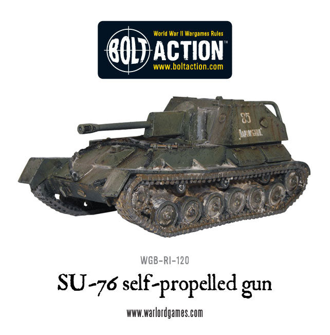 SU-76 Self Propelled Gun - 28mm - Bolt Action - WGB-RI-120 - @
