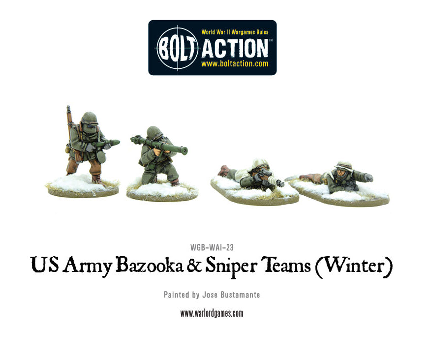 Warlord Games WGB-WAI-23 - US Army Bazooka Sniper Teams (Winter)
