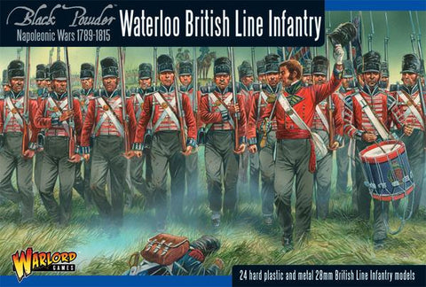British line infantry Waterloo - 28mm - Black Powder - WGN-BR-12