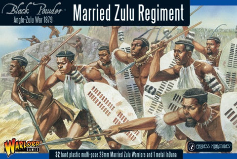 Married Zulu Impi - 28mm - Black Powder - 302014603 - @