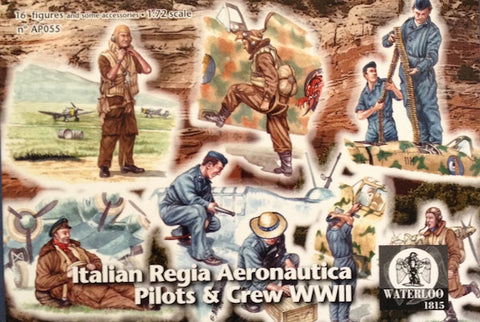 Waterloo 1815 - AP055 - Italian Regia Aeronautica Pilots & Crew WWII - 1:72