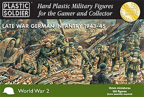 Late war German infantry 1943-45 - 15mm - Plastic Soldier - WW2015002